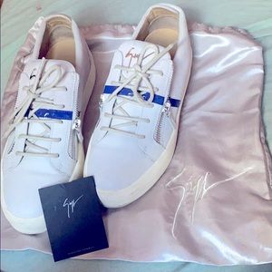 Men’s Giuseppes shoes worn